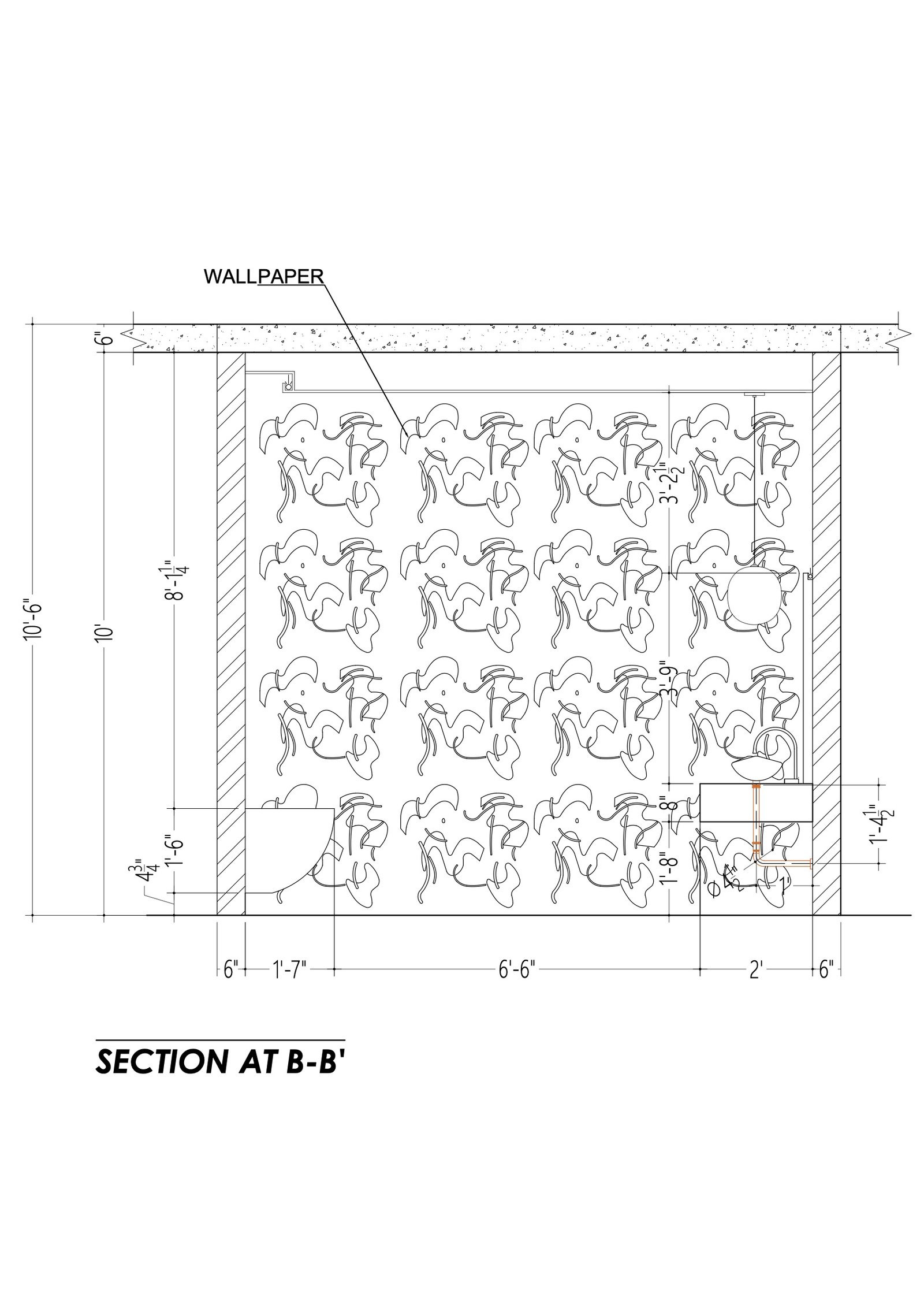 Patterned Washroom Drawing Set by Invested Designs, image 6