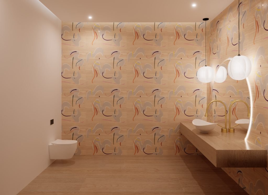 Patterned Washrooms